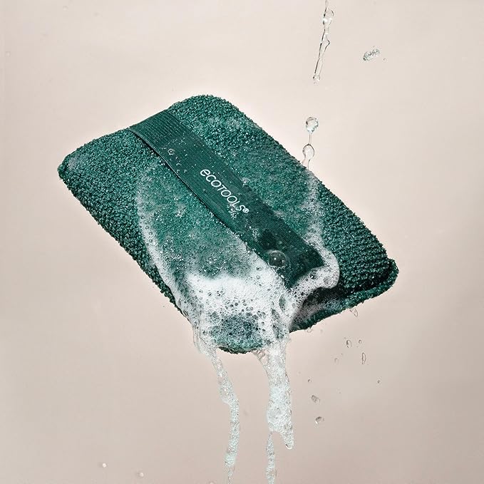 EcoTools XL Body Buffer, Exfoliating Body Scrubber, Large Sponge for Whole Body Cleansing, Quickly Remove Dry Skin, Eco-Friendly Bath Accessory for Men & Women, Cruelty-Free, 1 Count
