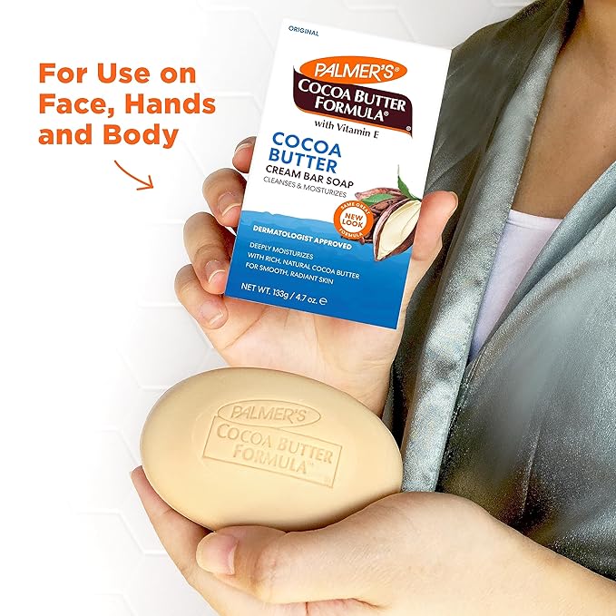 Palmer’s Cocoa Butter Formula with Vitamin E Daily Skin Therapy Formula Cream Soap, 3.5 Ounces (Pack of 12)