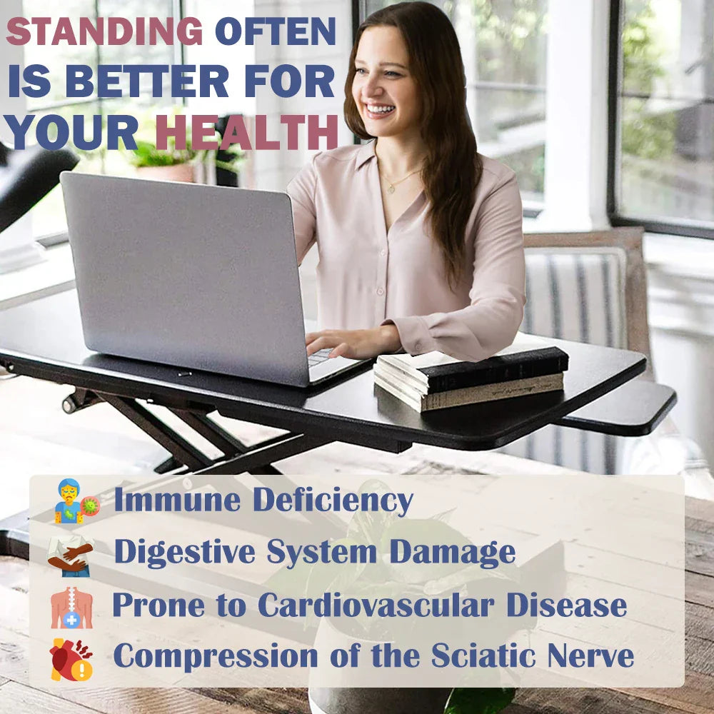 Height Adjustable Desk Converter 32 Inch