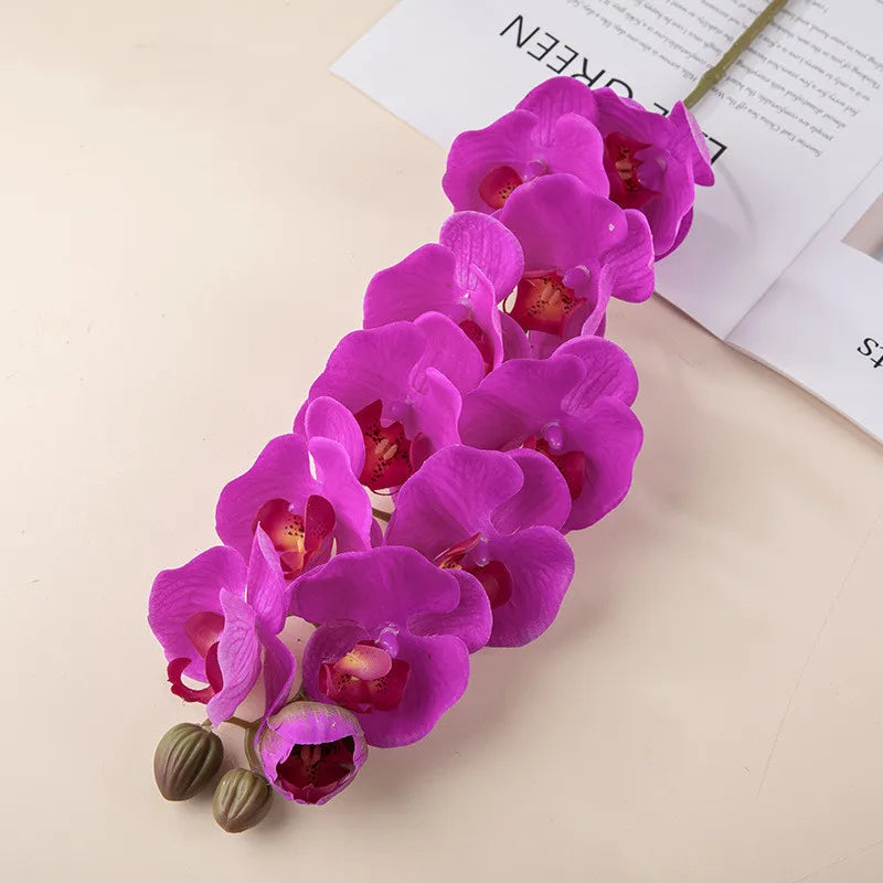 10 Heads 72CM Real Touch Orchid Flowers